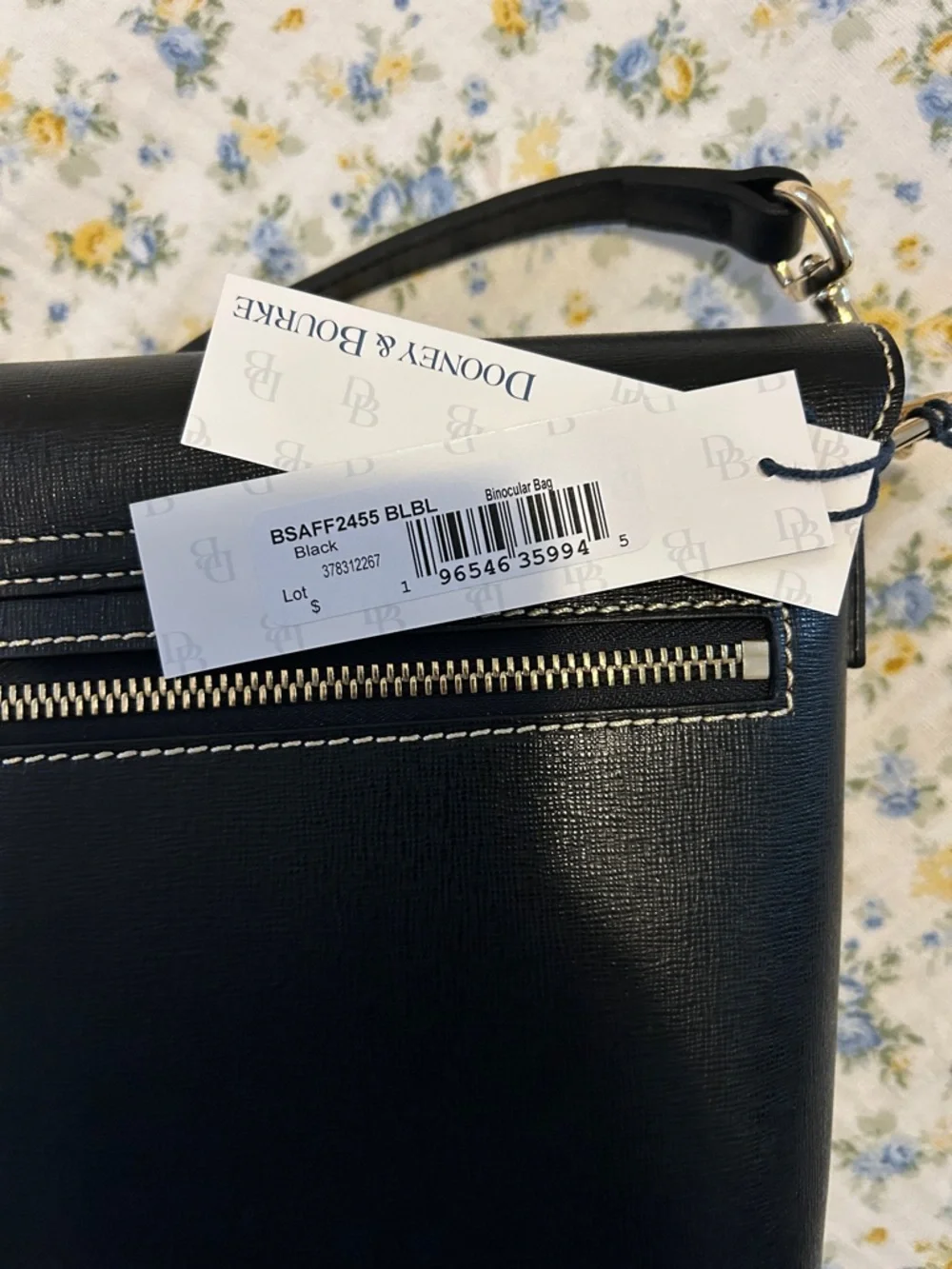 Dooney & Bourke Black Crossbody with Gold Hardware - Picture 4 of 4